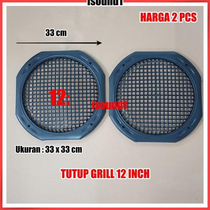 Ready TUTUP GRILL SPEAKER 12 INCH 12INCH RAM BOX 12 IN 12IN PIGURA 2 PCS