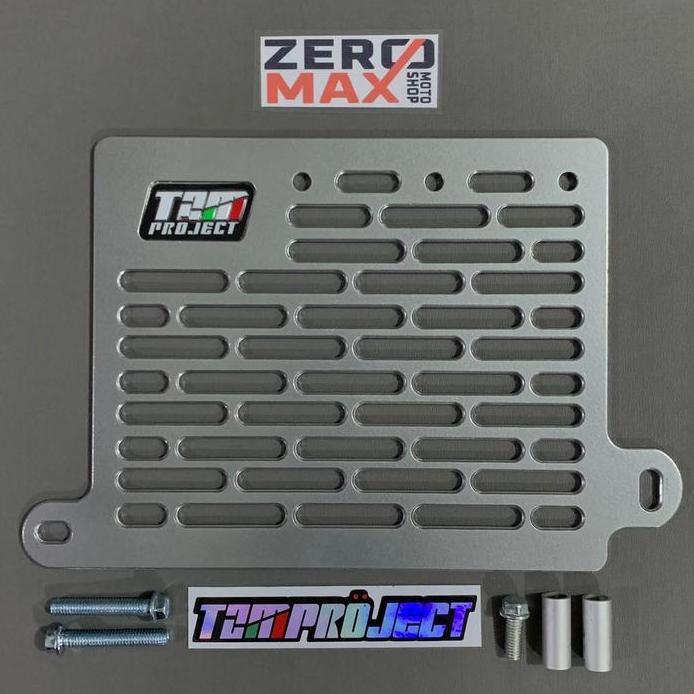 Cover Tutup Radiator TZM PROJECT Linear Silver Yamaha NMAX Old
