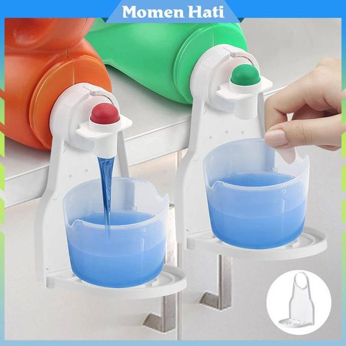 BOWTEKH Tempat Gelas Deterjen Cucian Tanpa Lubang / Rak Gantung Lipat / Kamar Mandi PROTOK