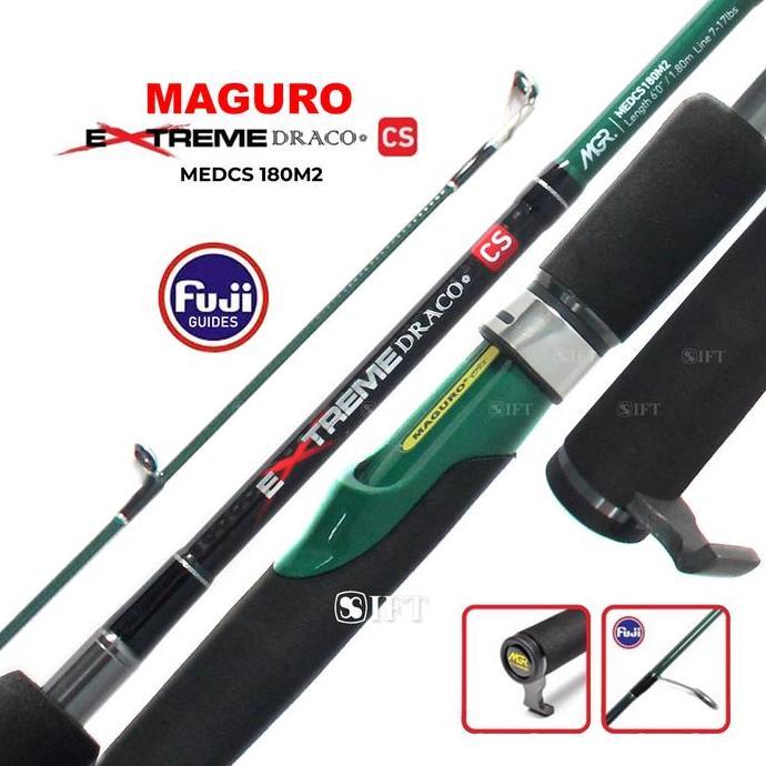 TERMURAH - Joran Maguro EXTREME DRACO CS | Full Fuji | 150 165 180cm | Galatama