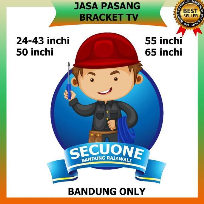 TERLARIS JASA PASANG BRACKET LED TV 24-43 - BANDUNG 65 INCH