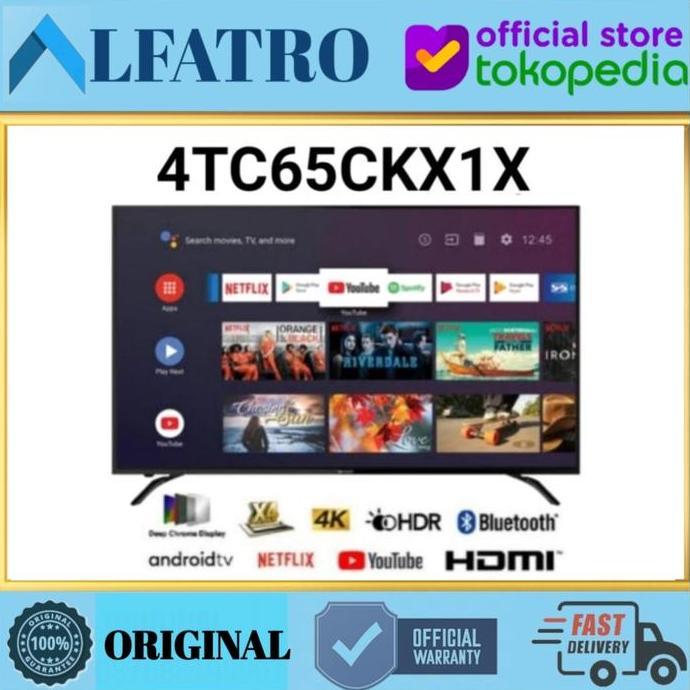 TERLARIS SHA TV 65 INCH 4T-C65CK1X 4K ULTRA HD SMART TV 4TC65CK1X