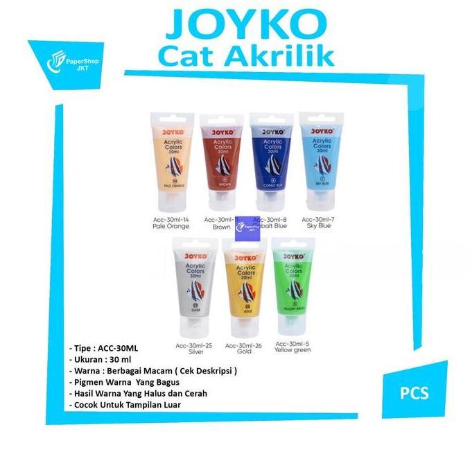 Joyko Cat Akrilik Acrylic Colors ACC-30ML Warna [ SATUAN ]
