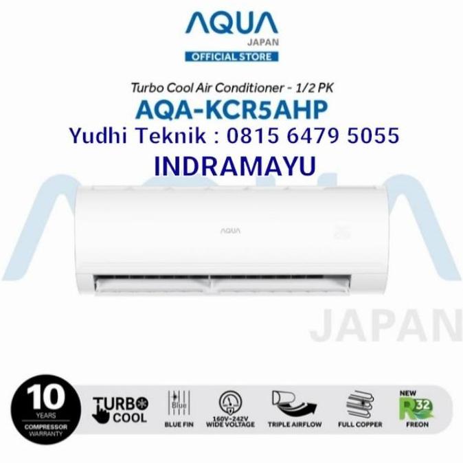 Terlaris Ac Aqua 1/2 Pk Aqa-Kr5Ahp Japan Standar Low Watt