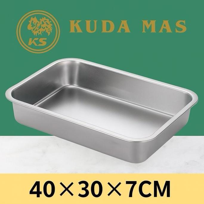 Nampan FD 40x30x7 / Loyang Baki Tray Stainless Steel GS