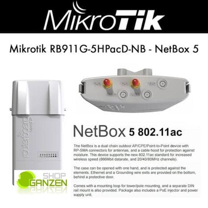TERLARIS MIKROTIK RB911G-5ACD-NB / NETBOX5 / NETBOX 5