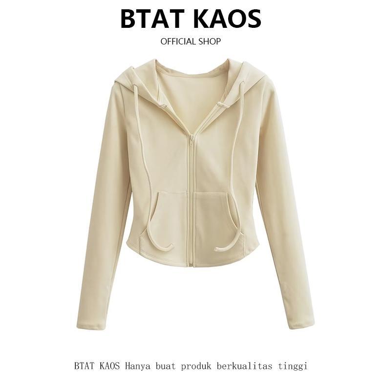 New Btat Hoodie Zipper Polos / Hoodie Zipper Wanita Crop / Hoodie Wanita Korean Style Lucu