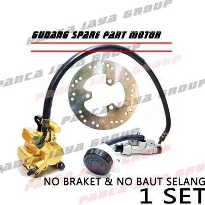 CAKRAM KALIPER PIRINGAN BELAKANG SET SHOGUN 125 NEW SP FL NR RR ROBOT PREMIUM