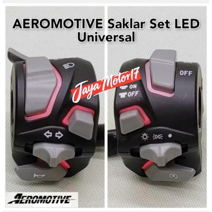 Saklar Holder Set Nyala Led Vietnam Aeromotive Body Black Soket Pnp Nmax Old Nyala Led Tersedia Warn