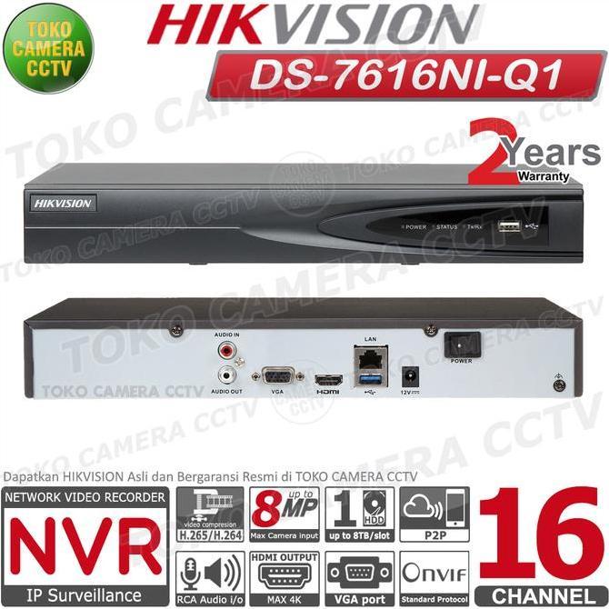 NVR HIKVISION 16 CHANNEL DS-7616NI-Q1