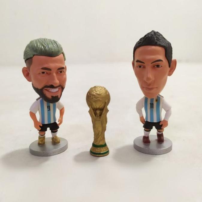 Figure Miniatur Pemain Bola Soccerwe Kodoto Messi - Dybala - Di Maria - Sergio Kun Aguero Kodoto Hob