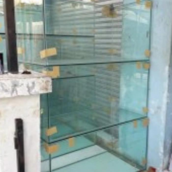 custom aquarium dan rak 120x50x50 kaca full 8 mili rak holo 2 meter