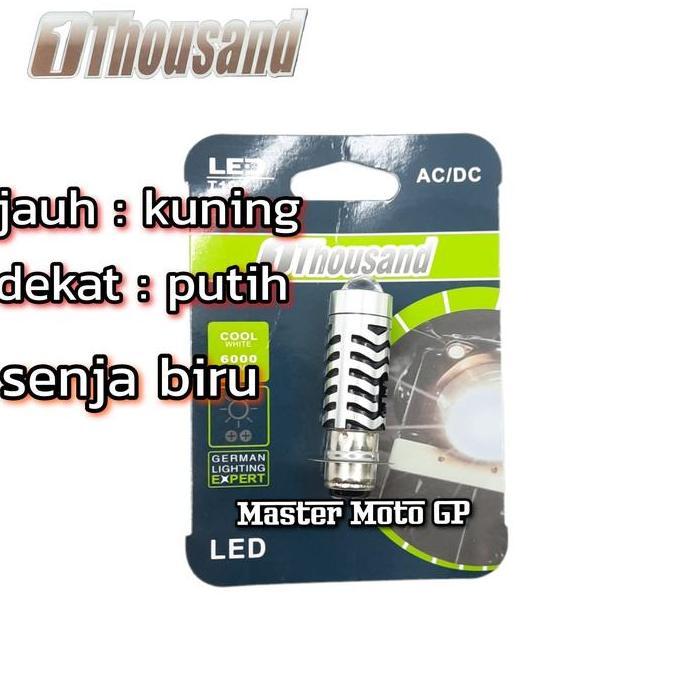 TERLARIS BHOLAM DEPAN LED H6 LASER SENJA BIRU JAUH DEKAT BHOLAM LED 1THOUSAND