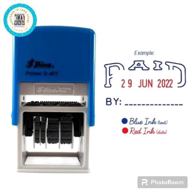 TERBARU - Stempel Paid Tanggal Shiny S401 Stempel Paid Shiny otomatis
