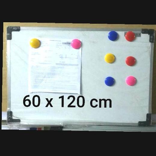 TERMURAH - whiteboard 60 x 120 magnet