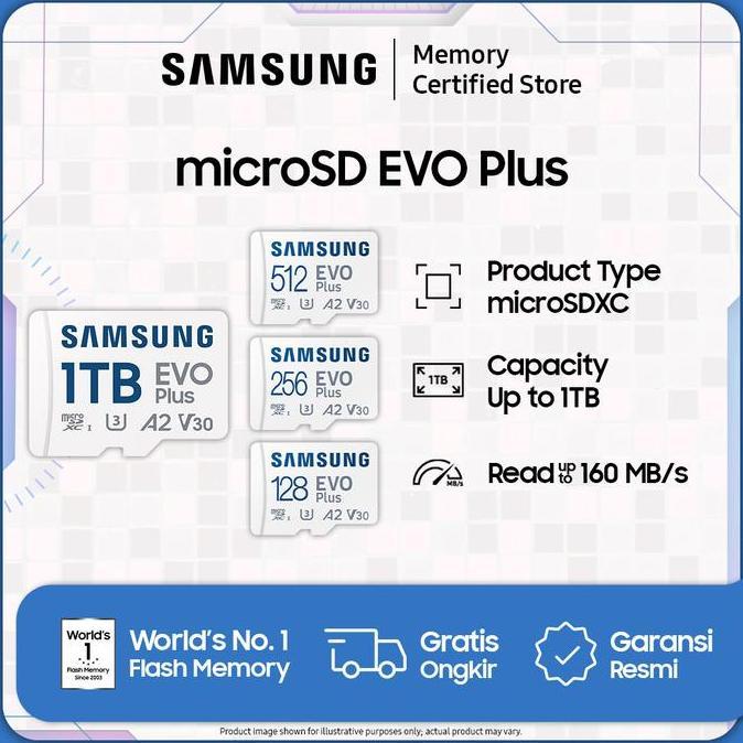 bariyahseller51 - samsung microsd evo plus uhs-i - microsdxc - 64gb / 128gb / 256gb / 512gb / 1tb