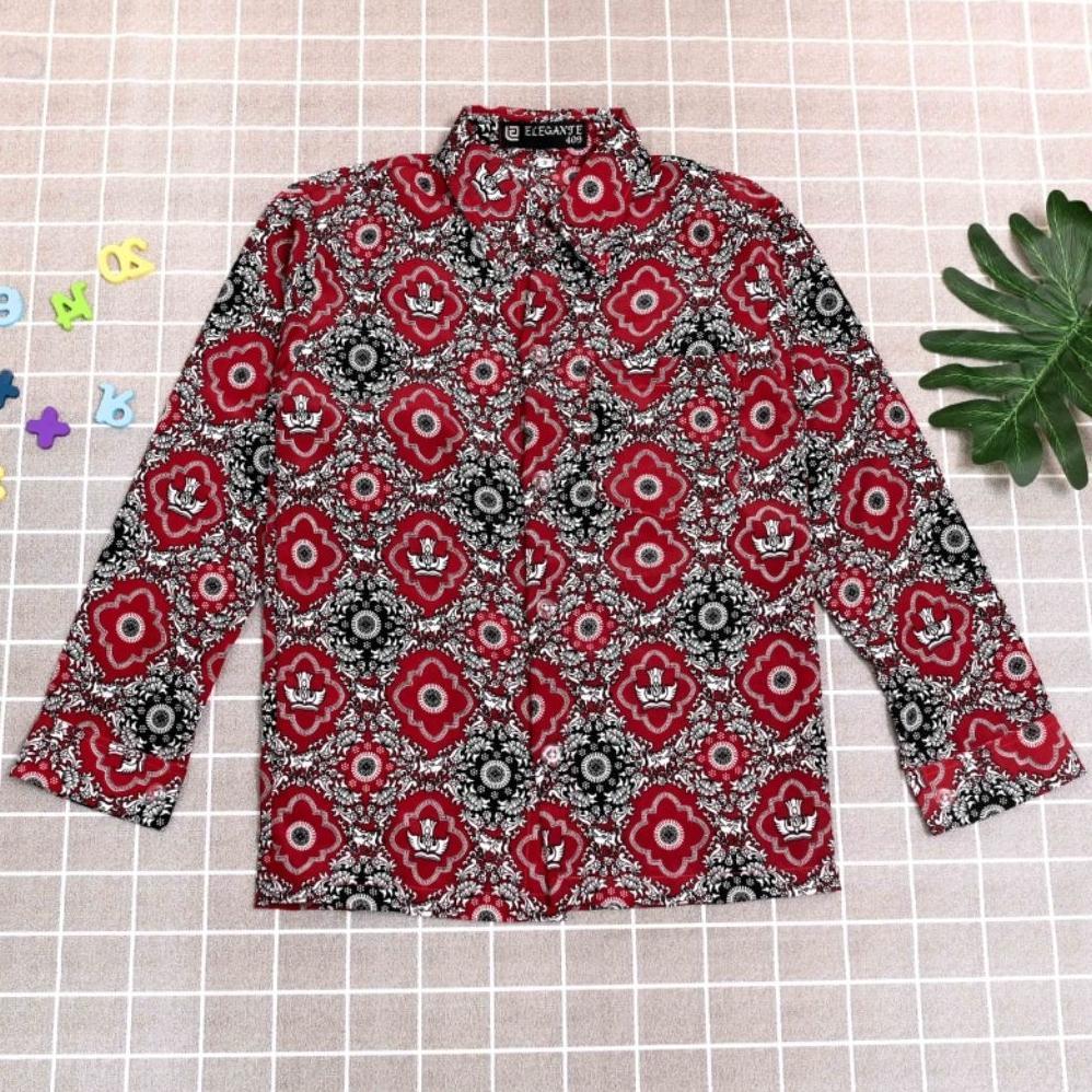 Grade Ori Seragam Kemeja Batik Anak Sd Lengan Panjang/Baju Batik Nasional Sd