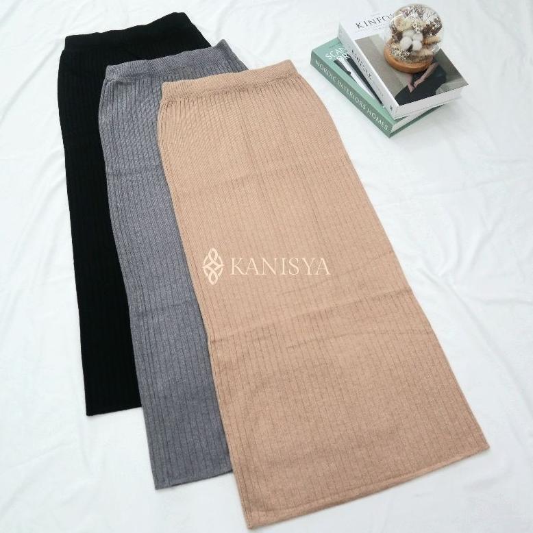 Kanisya - Hana skirt | knit maxi skirt | rok rajut span | rok knit premium | rok knit maxi | rok spa