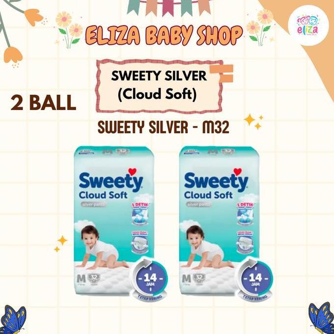 Whoiam- (Paket 2 Ball) Sweety Silver Pants Nbs40, S38, M32, L28, Xl24, Xxl22 (Karawang, Jawa Barat) 