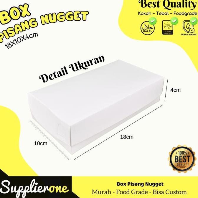 Foodx- Box Pisang Nugget Laminating, Tempat Nugget, Kardus Pisang Nugget