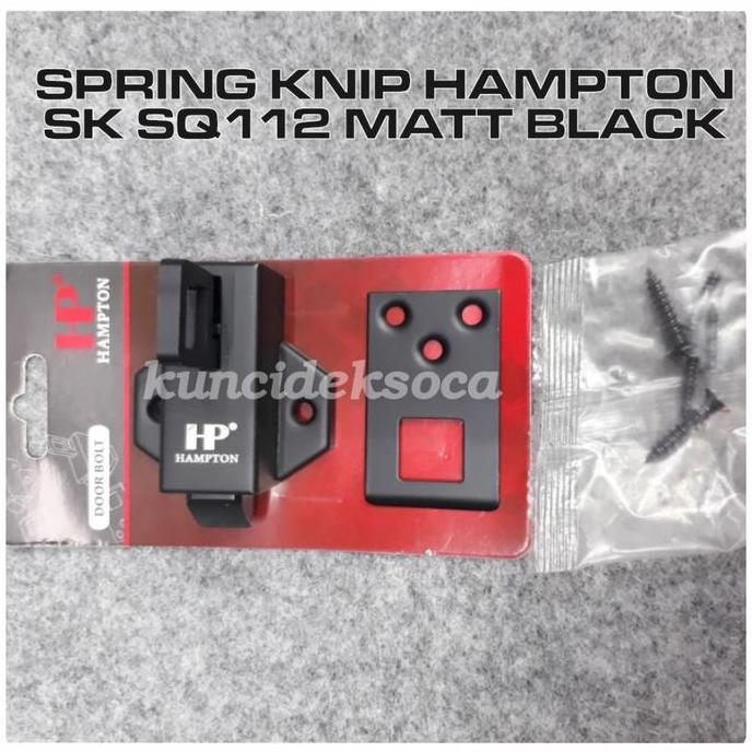 Spring Knip Hampton SK SQ112 MATT BLACK / Spring Knife Kunci Jendela