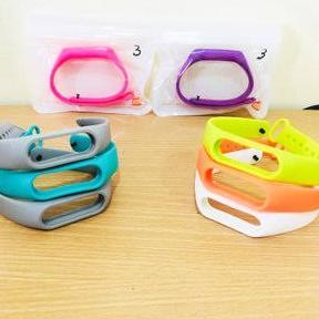 BESTPROMO COD Tali Karet miband 3 4 5 6 Silicon Replacement Strap Only Smart Band Smart Watch Mi Ban