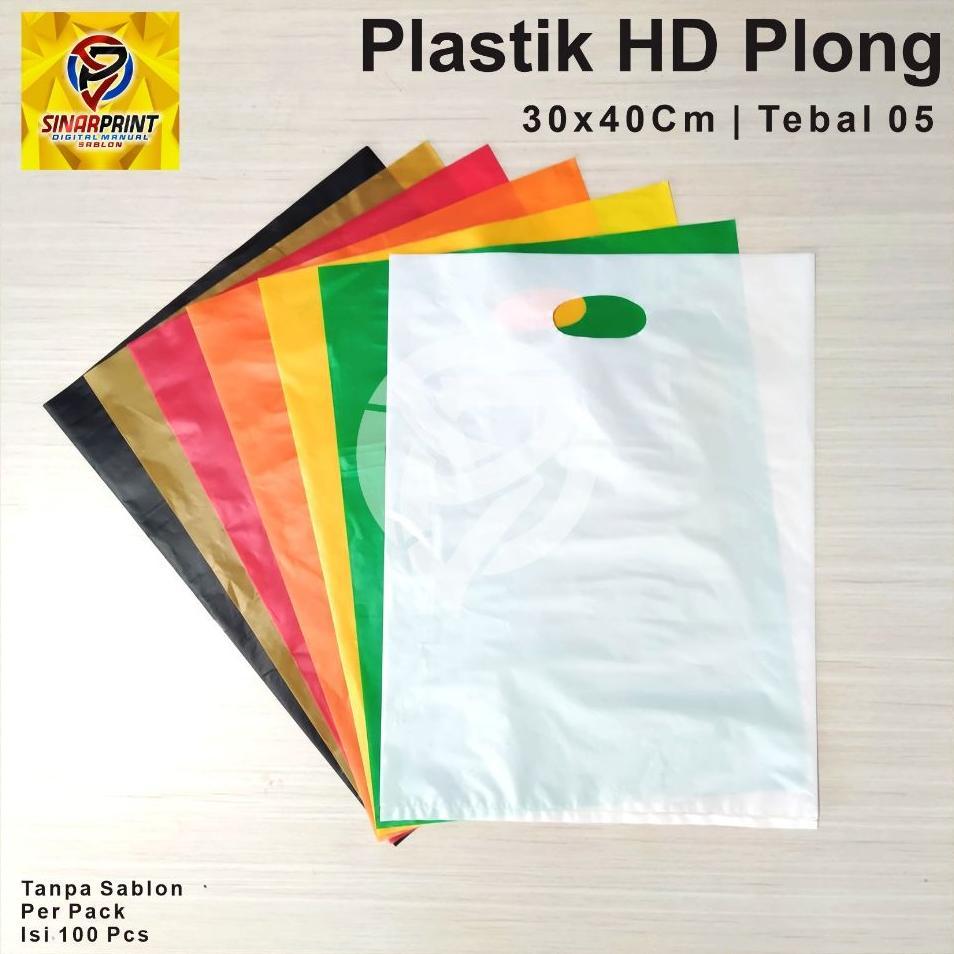 Plastik Hd Plong Polos 30X40 Tebal Packing Olshop Kemasan