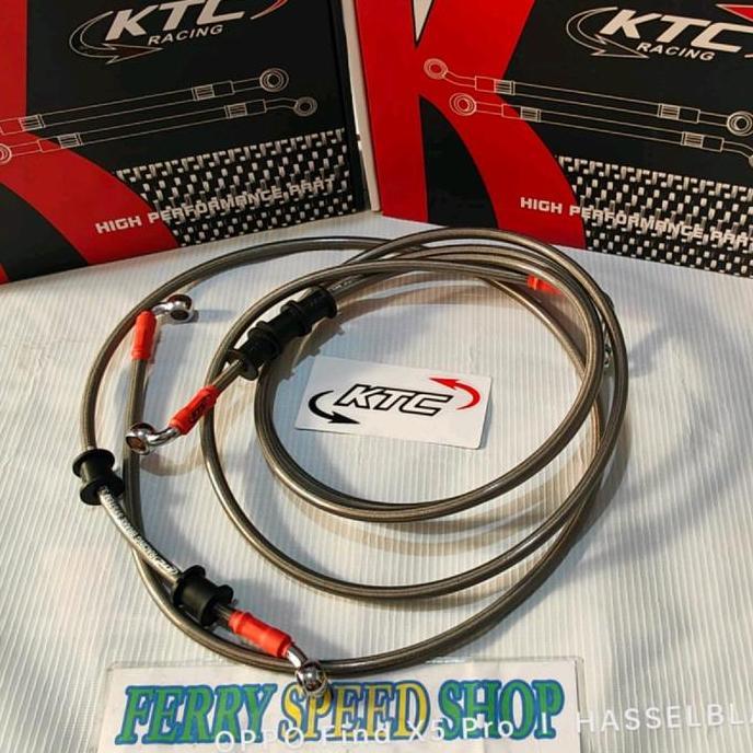 1set Selang rem KTC Nmax new Nmax old non abs / Selang rem depan dan belakang Nmax new old non abs K