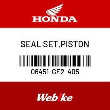 SEAL SET, PISTON 06451-GE2-405 MSX125 GROM Suku Cadang Asli Honda