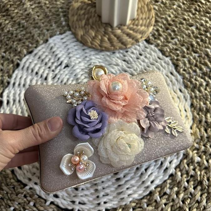 Freesia Tas Pesta Mewah Clutch Pesta Elegant Tas Import Premium Tas Mewah