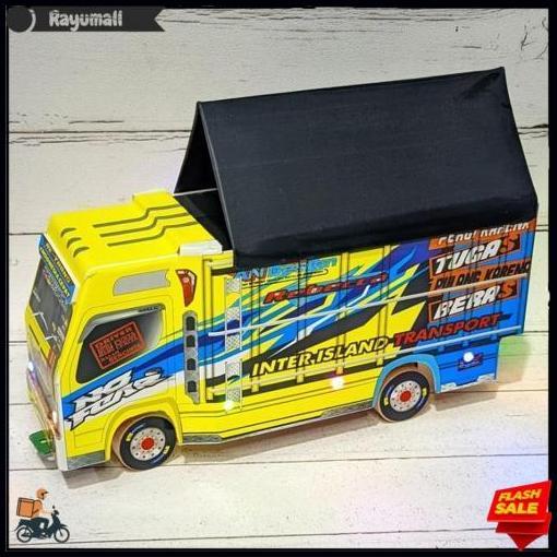 Mainan Miniatur Truk Oleng Lampu Variasi Full Lampu Truk Oleng Murah Meriah