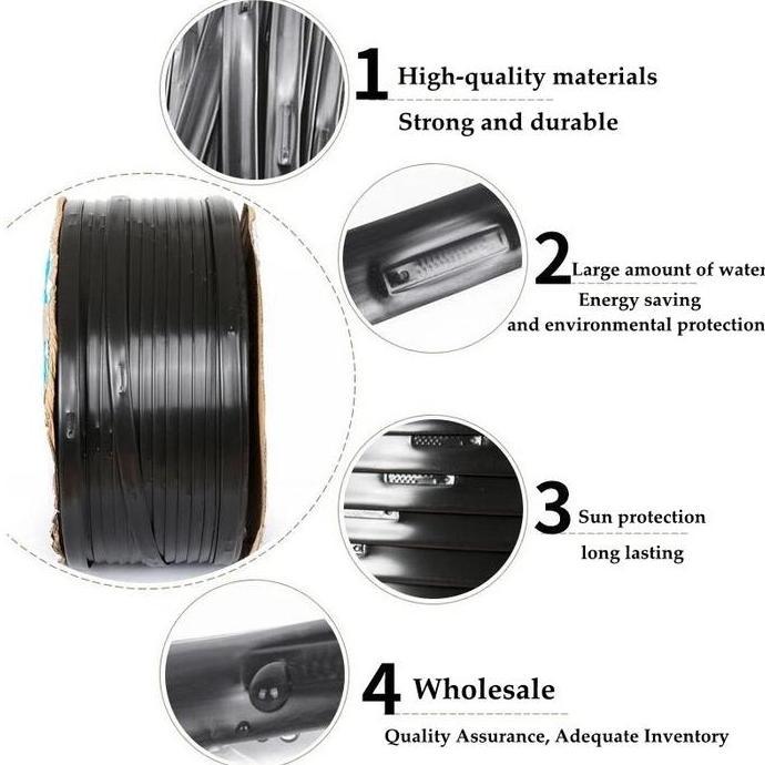 1 Roll 2000 Meter Selang Driptape Spacing 20cm 30cm 40cm 50cm 60cm Tebal 0,2mm Diameter 16mm Drip Ta