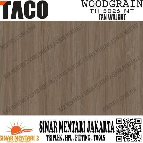 TACO HPL WOODGRAIN TH 5026 NT TAN WALNUT