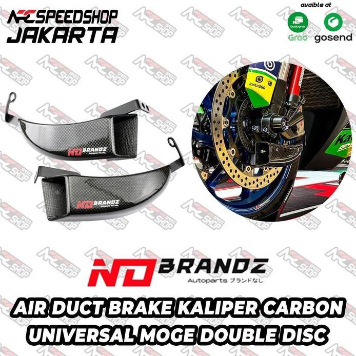 Pendingin Kaliper NoBrandz Air Duct Brake Cooler Carbon Kevlar No Brandz Universal Moge Double Disc 