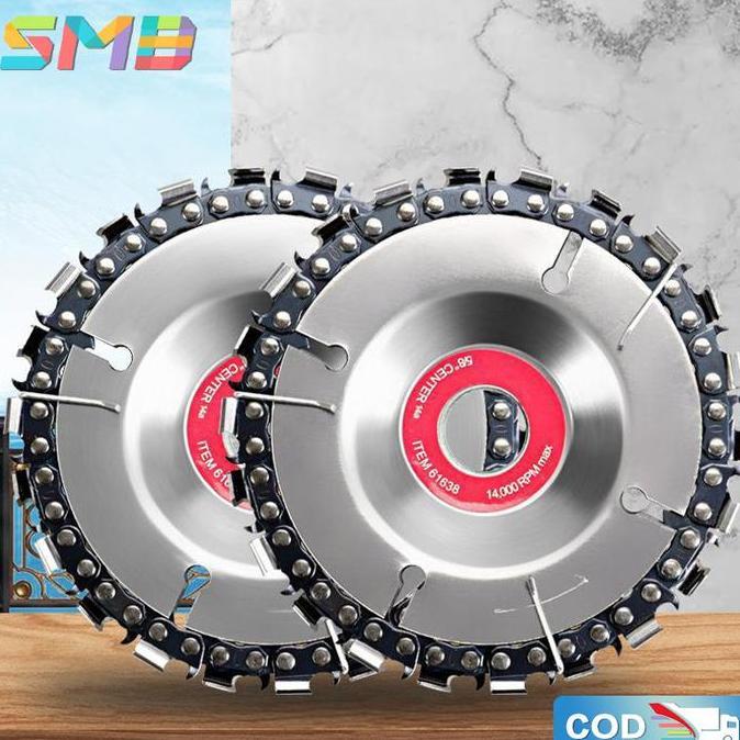OTNEUDA 4 inchMata Gerinda Chainsaw-Mata Gergaji Gerinda Kayu-Bilah Gergaji Slotting-Wood Carving Di