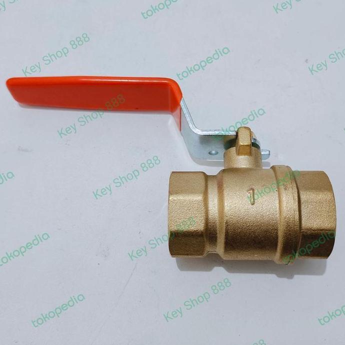 Ball Valve Kuningan Kitz 1" Stop Keran Kitz 1 Inch Promo Termurah