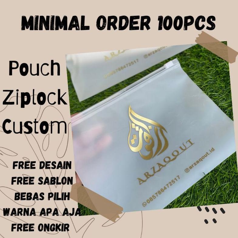 VIREXACORNER POUCH ZIPLOCK/POUCH HIJAB CUSTOM/KEMASAN HIJAB MURAH