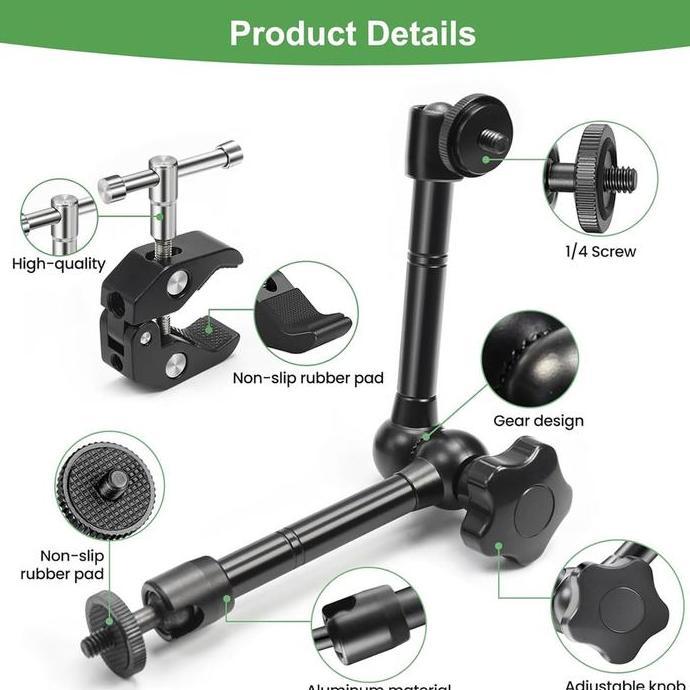 Magic Clamp / Magic Arm 11 Inch includ Super C-Clamp