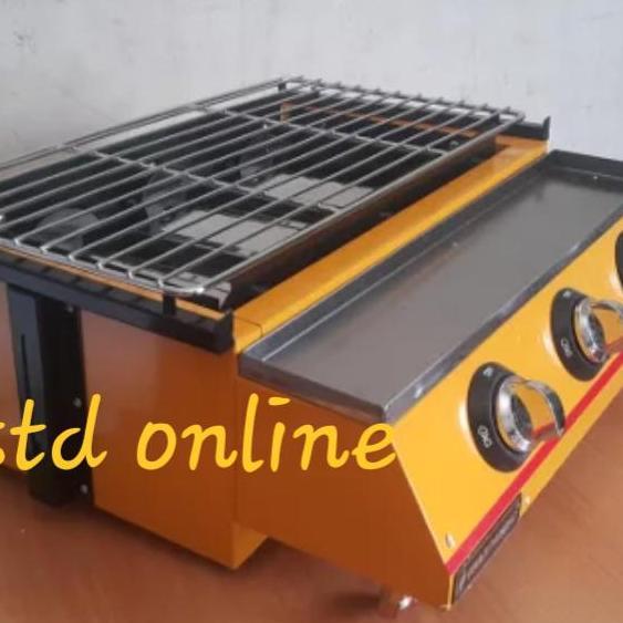 Gas Roaster 3Tungku Panggangan Sosis Alat Bakar Sosis 3Tungku K122