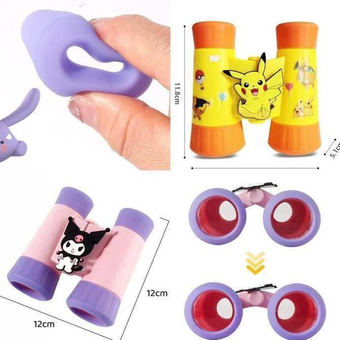 sanrio binocular teropong pikachu monokuler outdoor toys magnifier