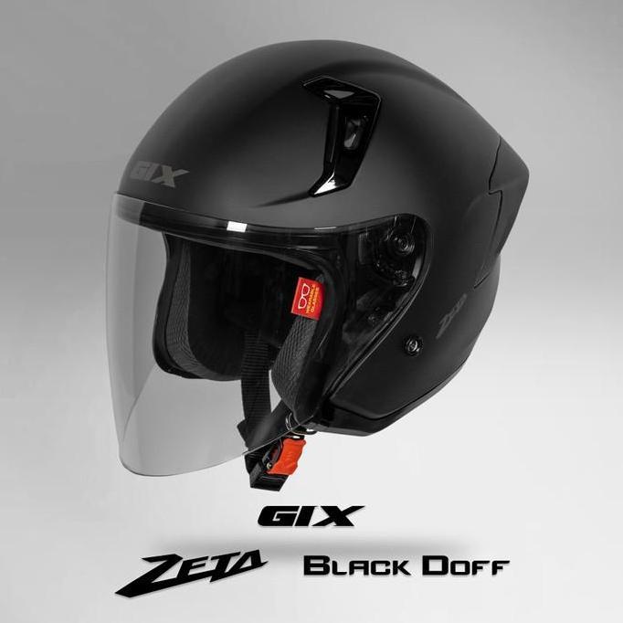 GIX Zeta Solid - Helm Half Face | GIX | GIX Polos | ORI |  | Helm Murah