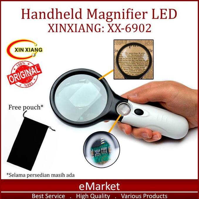 Kaca Pembesar LED XINXIANG XX-6902 ORIGINAL / Lampu Lup Lensa