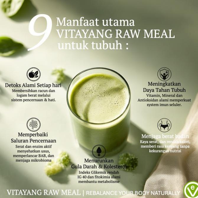Sehatyuk- Vitayang Raw Meal Kk, Sereal Raw Food , Organic Bpom Halal