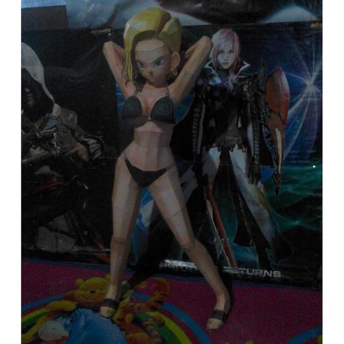 (Mainan Kertas) DIY Papercraft Pola figure Papercraft DBZ - (ECCHI)