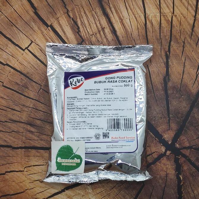Jjd- Gong Pudding Bubuk Chocolate Kobe 1/Kg/Puding Coklat Cokelat 500Gr