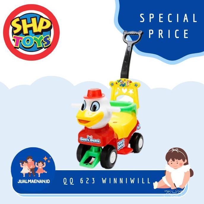 Mainan Anak Mobil Dorong Mobilan Tunggang Kepala Bebek QQ 623 SHP Toys