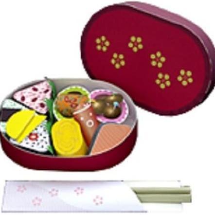 (Mainan Kertas) DIY Papercraft 3D Makanan Jepang Bentou