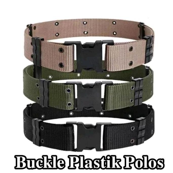 Spuntino- Ikat Pinggang Kopel Pria Sabuk Militer Tni Polisi Satpol Pp Satpam Security Tactical Gespe