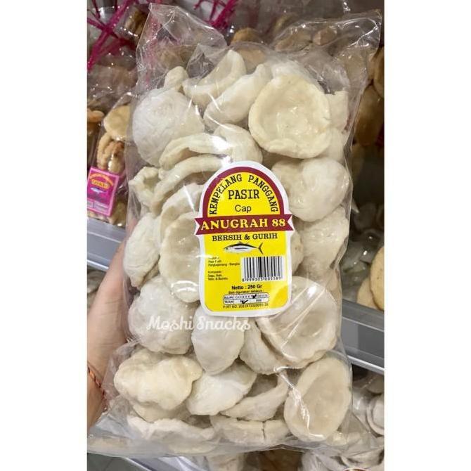 Dryfood- Kerupuk / Kemplang Udang Goreng Pasir Anugrah 88 Asli Bangka 250Gr