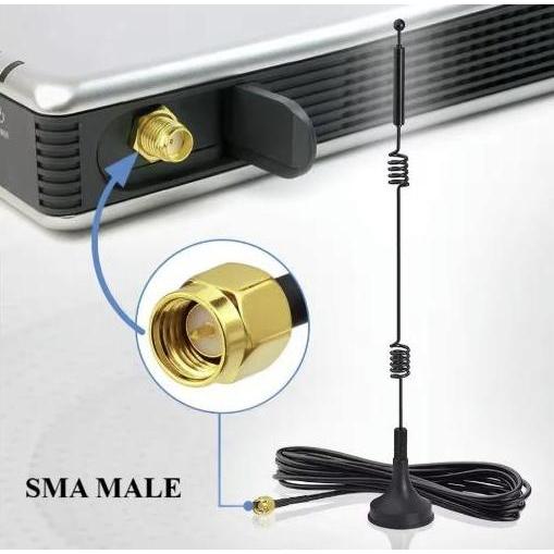 Adabanyak- Antena Spiral Telkomsel Orbit Star B310 B311 B31 B31 Sma Male 3 Meter